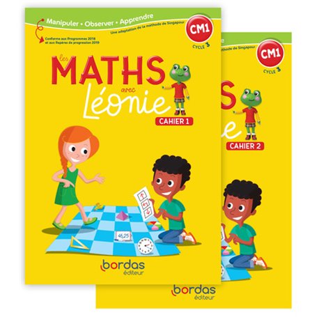 Les Maths avec Léonie CM1 2022 Cahiers de l'élève N°1 et N°2 sous film