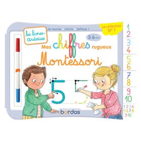 Les livres-ardoises - Mes chiffres rugueux Montessori