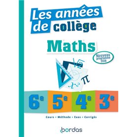 Les années de collège Maths