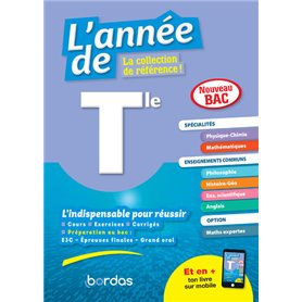 L'Année de Tle Spécialités Physique-Chimie + Maths