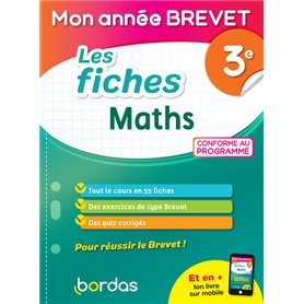 Mon Année Brevet - Les fiches Maths 3e