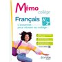 Mémo Collège - Français - 2023 - Cahier - élève