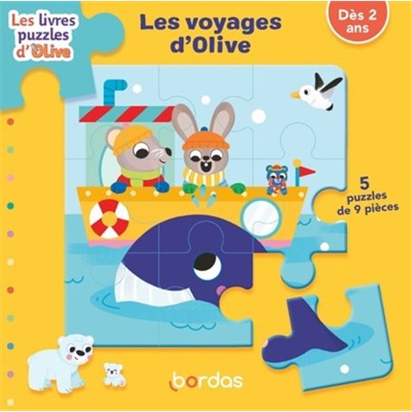 Les livres-puzzles Olive - Les voyages d'Olive