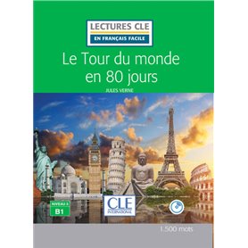 Le tour du monde en 80 jours FLE Lecture + Cd audio 2è édition