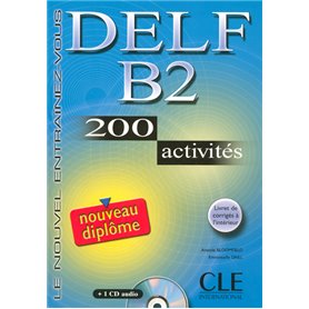 Nouveau delf b2 200 activites + 1cd audio