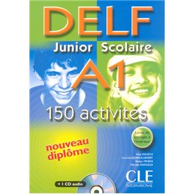 Nouveau delf junior scolaire a1 150 activites + 1cd audio