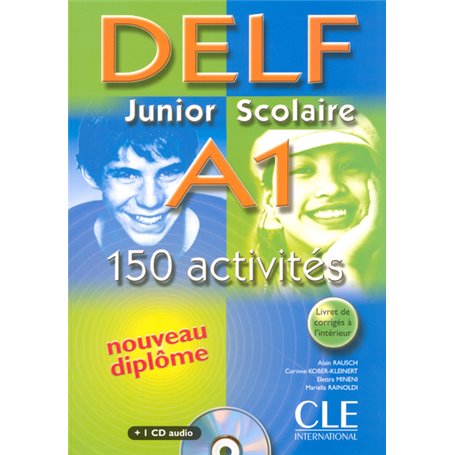 Nouveau delf junior scolaire a1 150 activites + 1cd audio