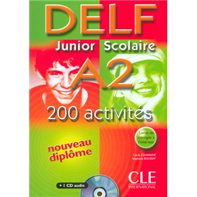 Delf junior scolaire a2 200 activites + 1 cd audio 200 activites nouveau diplome