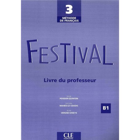 Festival3 de francais livre du professeur