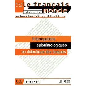 Interrogations epistemologiques en didactique deslangues - recherches et applications n48