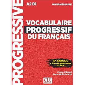 Vocabulaire progressif FLE intermédiaire 3ème édition + CD