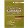 Phonetique progressive du francais debutant 2ed - corriges