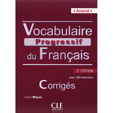 Vocabulaire progressif du francais avance 2ed corriges + cd