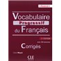 Vocabulaire progressif du francais avance 2ed corriges + cd