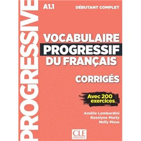 Corrigés vocabulaire progressif niveau débutant complet NC