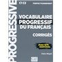 Corrigés vocabulaire progressif niveau perfectionnement C1 C2 avec 675 exercices