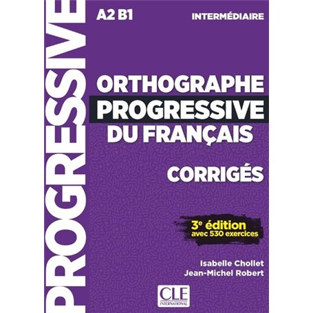 Corrigés orthographe progressive niveau intermédiaire NC