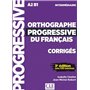 Corrigés orthographe progressive niveau intermédiaire NC