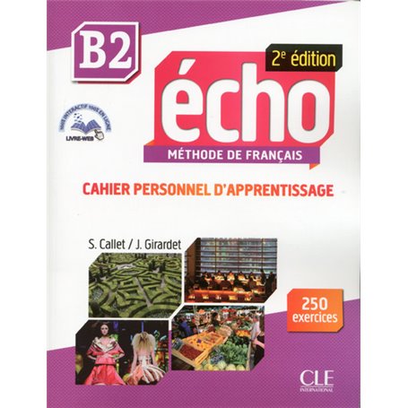 echo b2 cahier d'apprentissage + cd audio 2ème edition