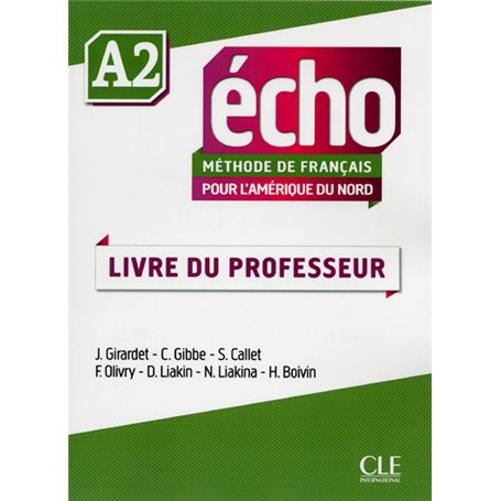 Echo amerique du nord a2 professeur