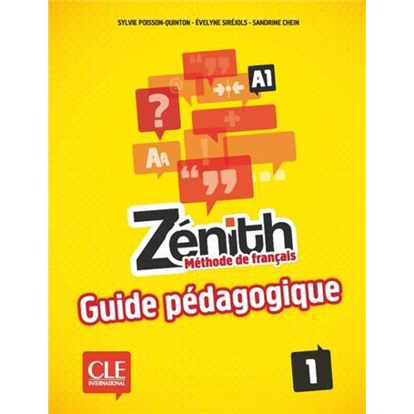 Zenith 1 - de francais - livre du professeur