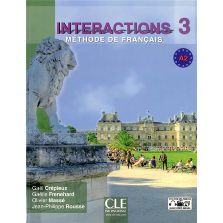 Interactions niveau A2 livre de l'élève + dvd