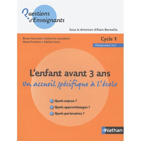 L'enfant avant 3 ans - Cycle 1