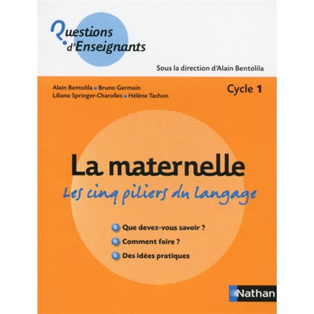 La maternelle, les cinq piliers du langage - Cycle 1