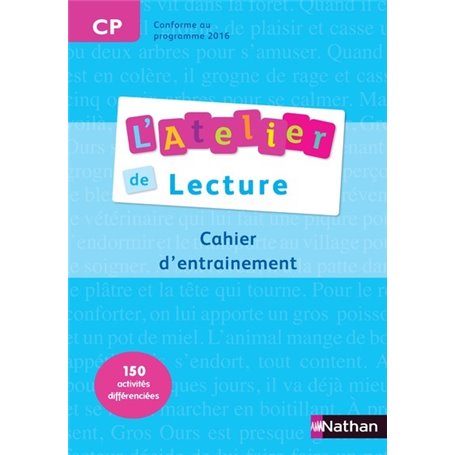 L'Atelier de Lecture - cahier entrainement - CP