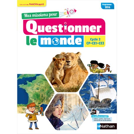 Mes missions pour Questionner le Monde - cycle 2 Panoramas Manuel