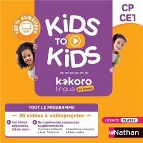 Kids to kids CP - carte d'activation licence classe