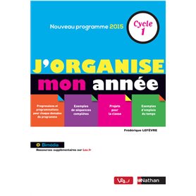 J'organise mon année - Cycle 1