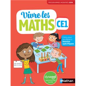 Vivre les maths - Fichier élève DYS CE1 - 2020