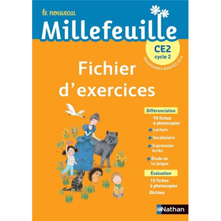 Nouveau Millefeuille CE2 - Fichier d'exercices à photocopier - 2019