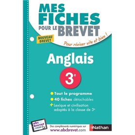 Mes fiches pour le Brevet Anglais 3éme - Nouvelle édition