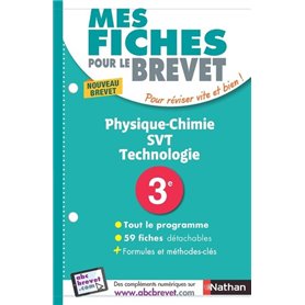 Mes Fiches ABC du Brevet Physique-Chimie SVT Technologie 3e