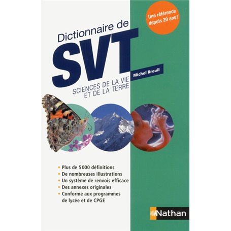 Dictionnaire de SVT Sciences de la Vie et de la Terre