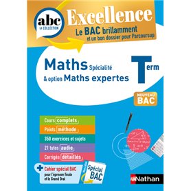 ABC BAC Excellence Maths&Maths Expertes Terminale