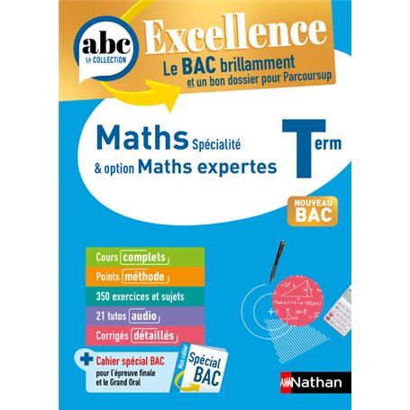 ABC BAC Excellence Maths&Maths Expertes Terminale