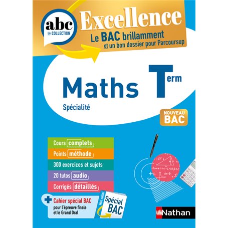 ABC BAC Excellence Maths terminale