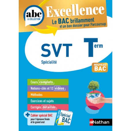 ABC BAC Excellence Sciences et Vie de la Terre Term