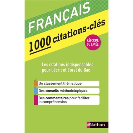 1000 citations-clés - Français