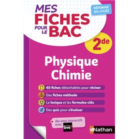 Mes fiches pour le BAC Physique Chimie 2de