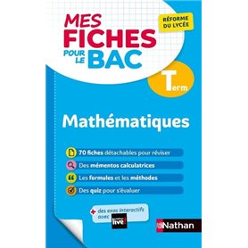 Mes Fiches pour le BAC Mathématiques Term