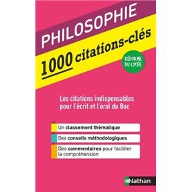 1000 citations-clés - Philosophie