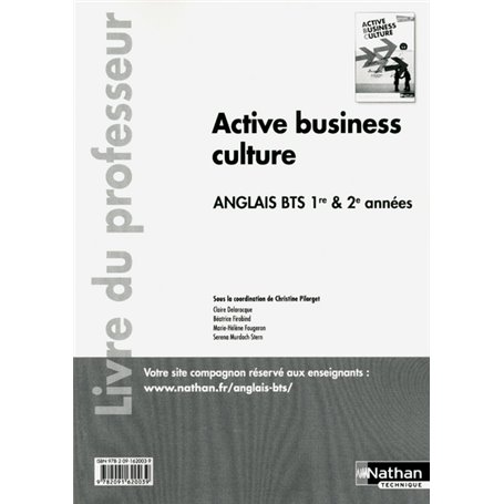 Active business culture - BTS 1re et 2e années &gt, B2 Anglais Livre du professeur