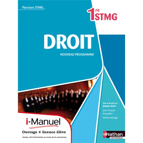 Droit 1re STMG Parcours STMG i-Manuel bi-média