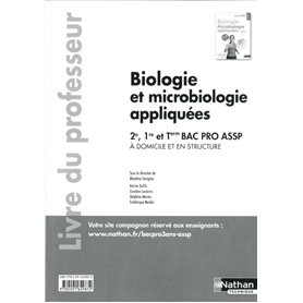 Biologie et microbiologie appliquées - 2e/ 1re/ Term Bac Pro ASSP Livre du professeur