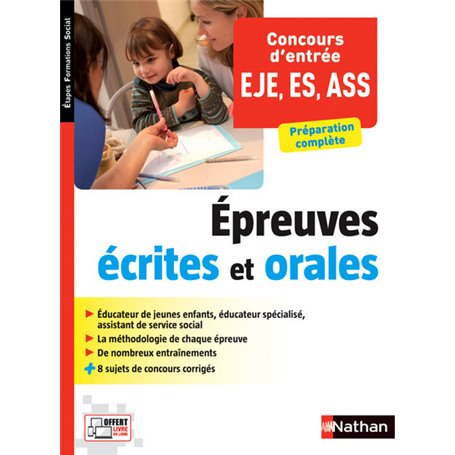 Concours d'entrée EJE - ES - ASS Epreuves écrites et orales (EFS)