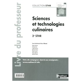 Sciences et technologies culinaires 2ème (STHR) - professeur - 2016